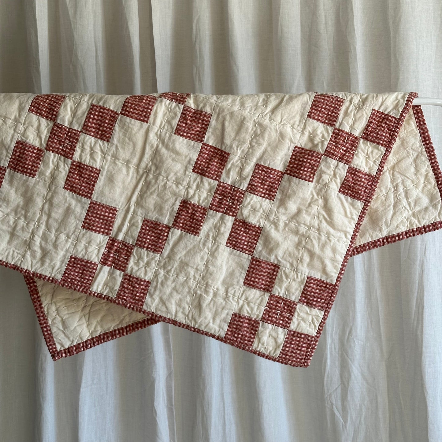 Woven Plaid in Dusty Rose and Natural