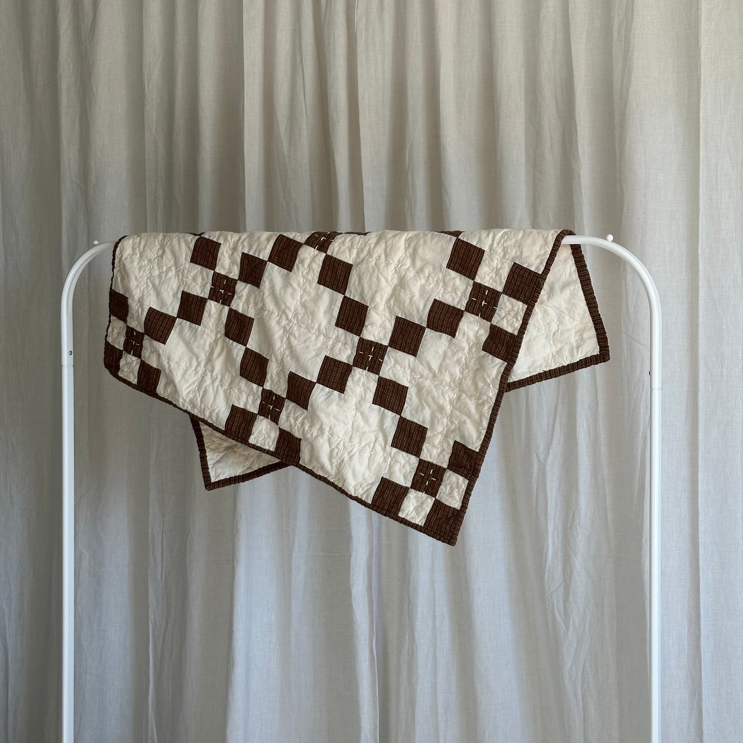 Woven Plaid in Chocolate and Natural