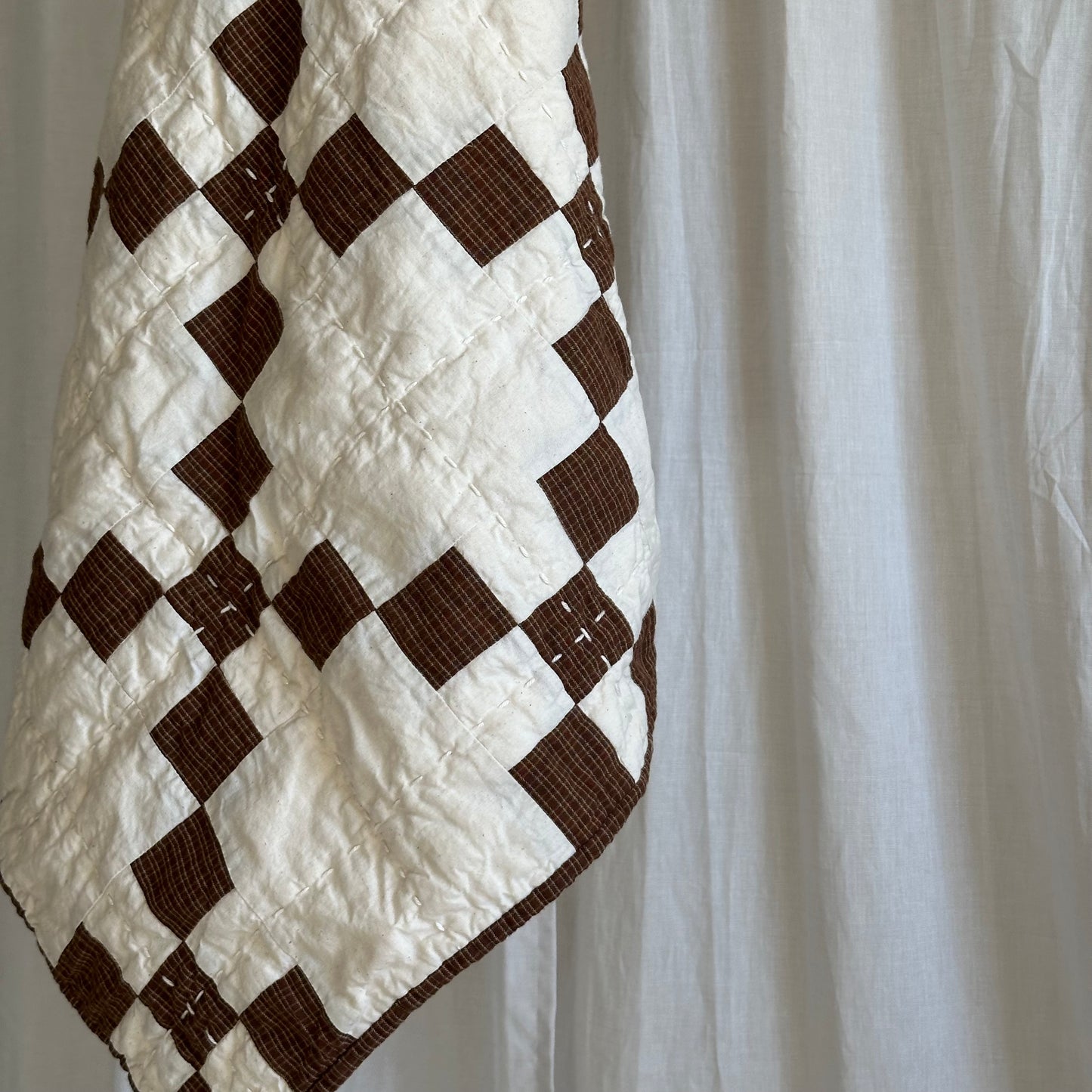 Woven Plaid in Chocolate and Natural