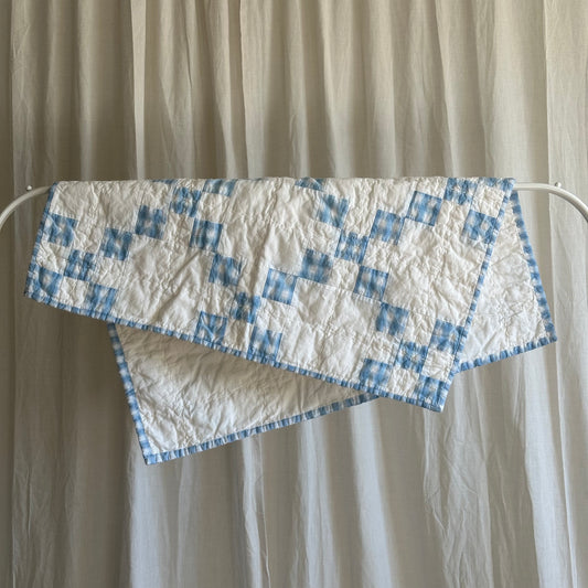 Woven Plaid in Blue and White