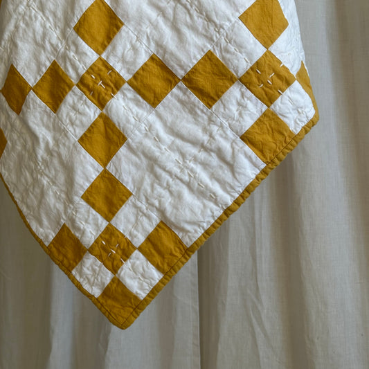 Vintage Yellow and White