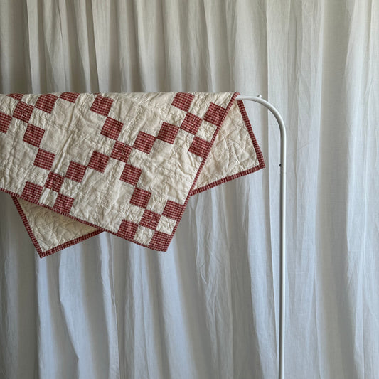 Woven Plaid in Dusty Rose and Natural