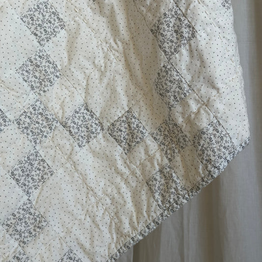 Low Volume Floral in Black and Stipple